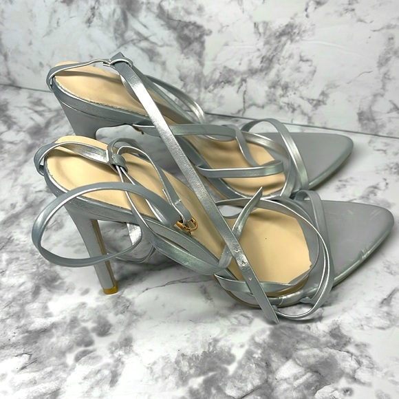 Strappy Heel Silver - Picture 6 of 7